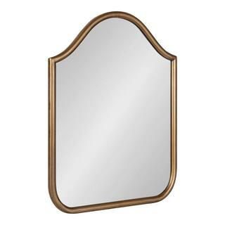 Kate and Laurel Fellows 24.00 in. H x 18.00 in. W Arch Metal Framed Gold Mirror 220883 - The Home... | The Home Depot