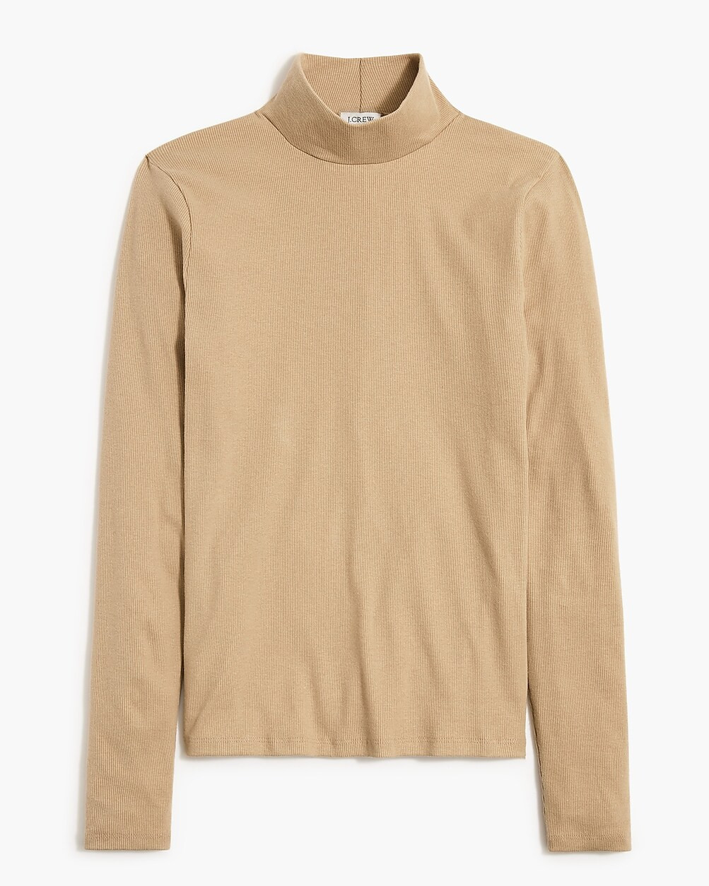 Ribbed-knit mockneck top | J.Crew Factory