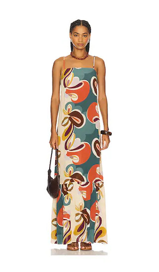 Organic Floral Long Dress in Unique | Revolve Clothing (Global)