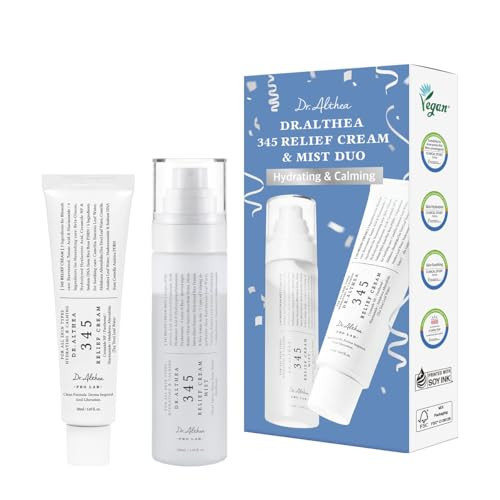 Dr.Althea 345 Relief Cream & Mist Duo | Soothing Recovery & Moisture for Sensitive Skin | Korean Vegan Skin Care Set for All Skin Types | Amazon (US)