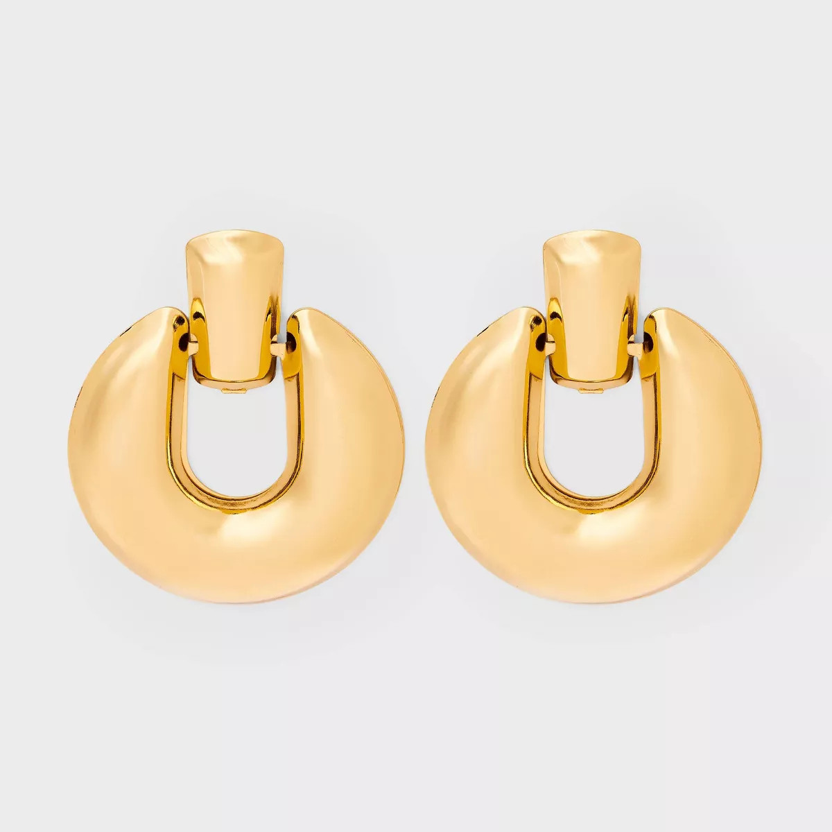 Statement Door Knocker Earrings - A New Day™ Gold | Target