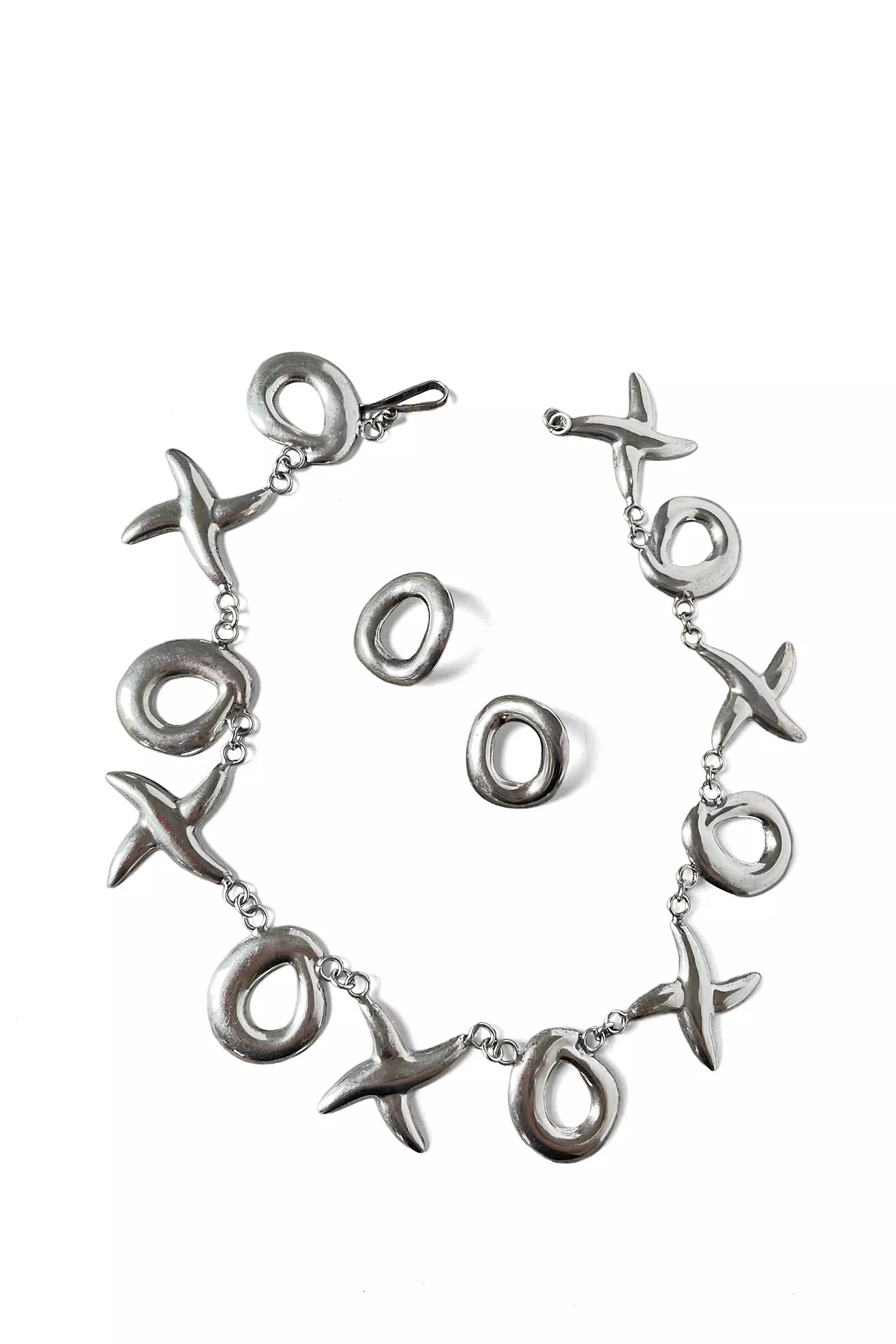 X O Sterling Silver Necklace and Earring Set Selected by MARMALADE | Free People (Global - UK&FR Excluded)