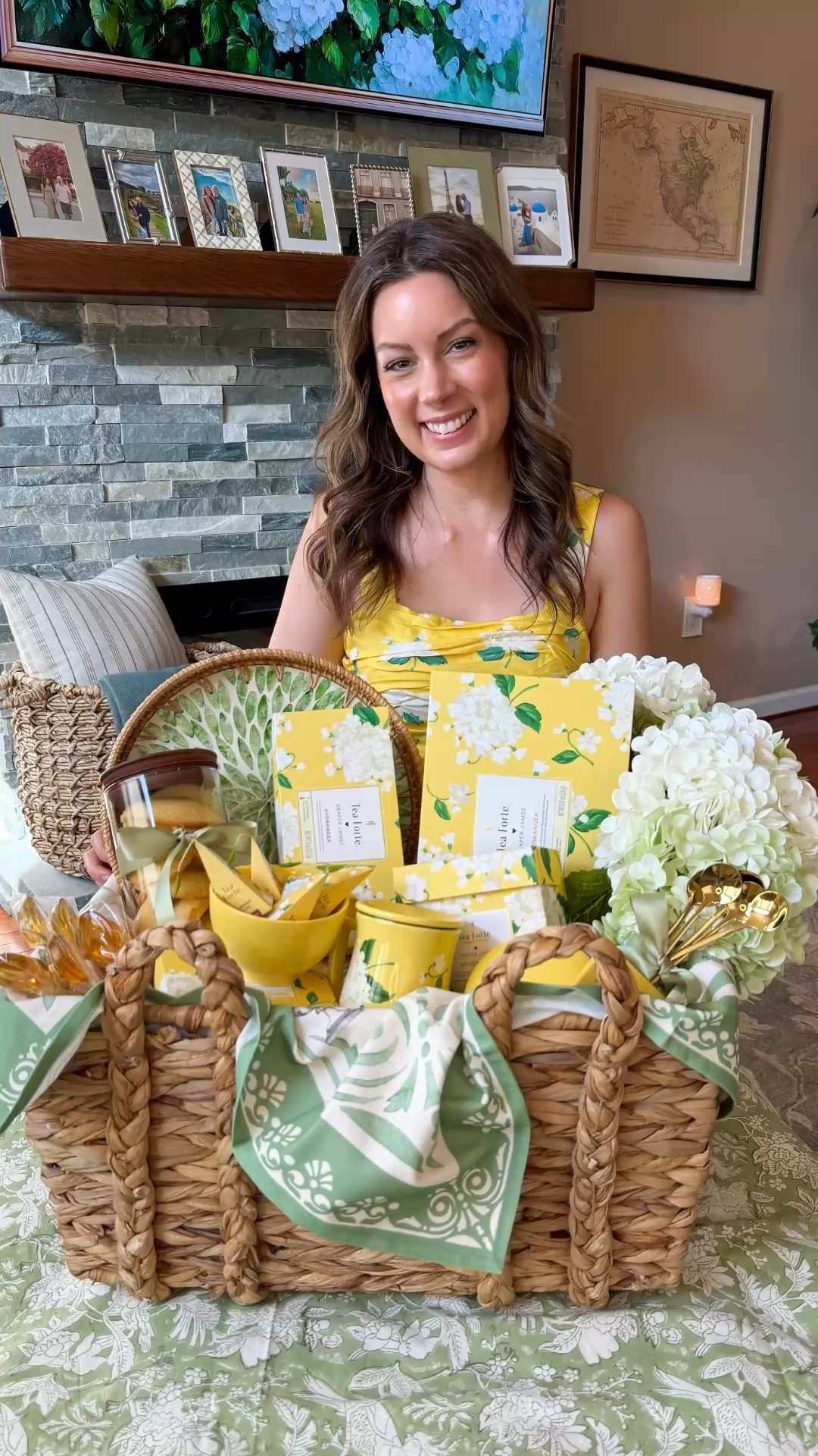 Mother’s Day Gift Basket Idea 💛☕️🫖

#LTKSeasonal #LTKHome #LTKmomlife