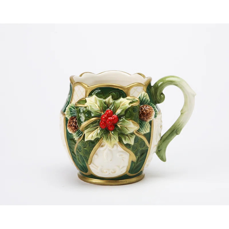 Holly Mug Set Of 4 | Wayfair North America
