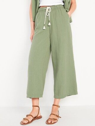 High-Waisted Textured Soft Pants for Women | Old Navy (CA)