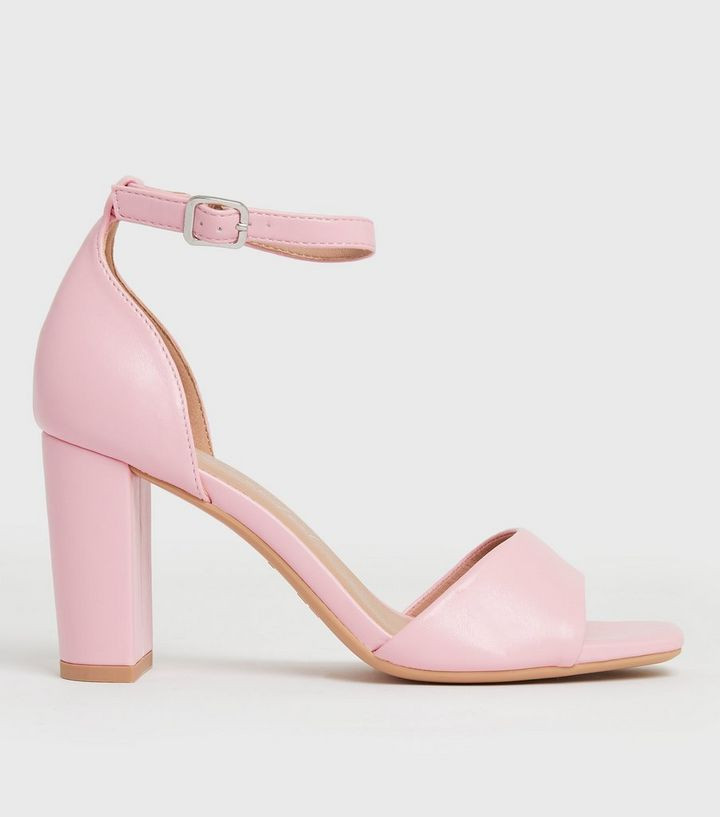 Pink Open Toe Block Heel Sandals
						
						Add to Saved Items
						Remove from Saved Items | New Look (UK)
