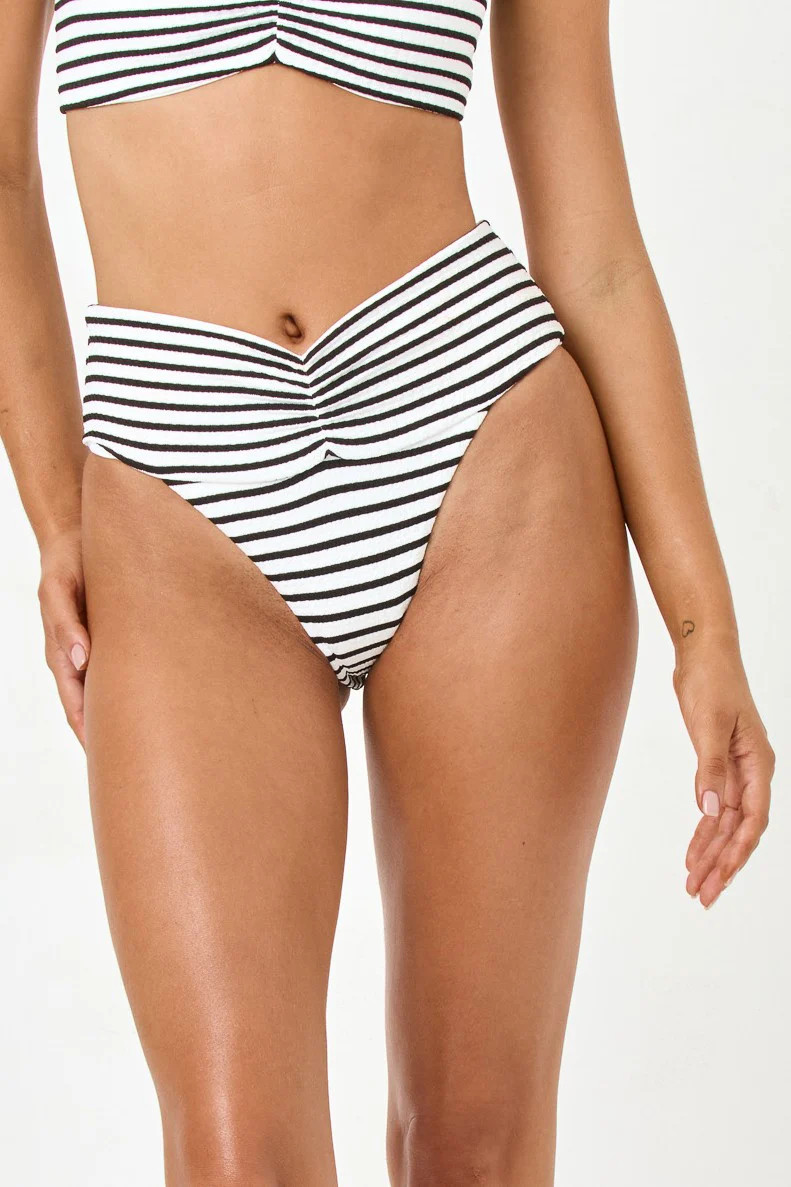 Sail Along Stripe Bardot Bottom | South Moon Under