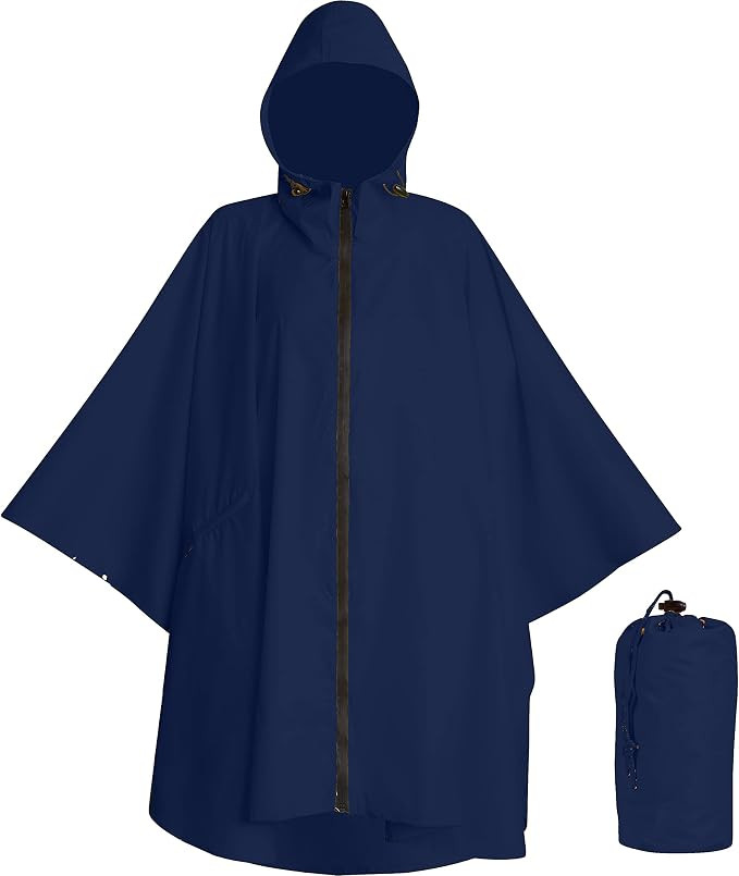 Heavy Duty Rain Poncho for Backpacking, Waterproof Lightweight for Adults, Military, Emergency, C... | Amazon (US)