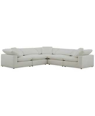 Fog 5-Pc. Fabric L-Sectional Sofa Set - Macy's | Macy's
