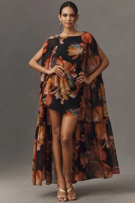 Hutch Printed Mini Cape Dress | Anthropologie (US)