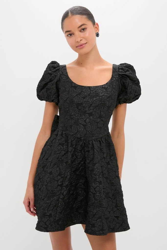 Black Jacquard Mini Dress | Tuckernuck (US)