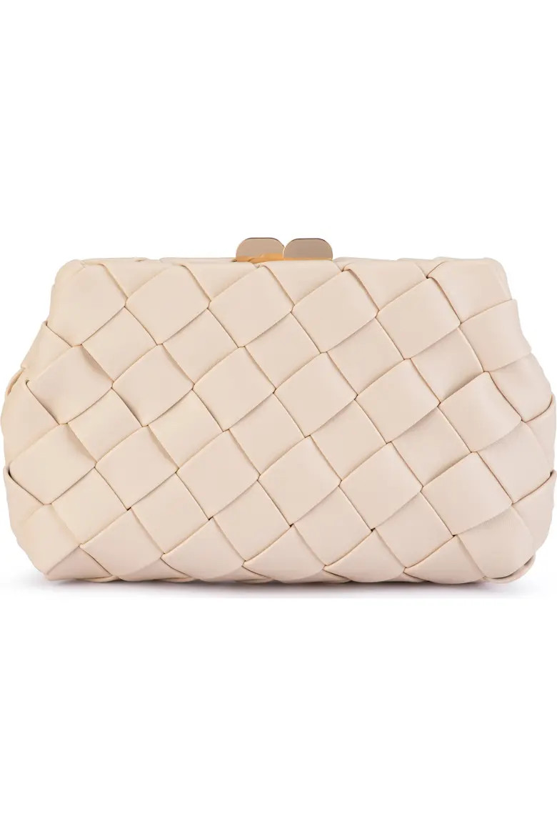 Quinn Woven Faux Leather Clutch (Women) | Nordstrom | Nordstrom