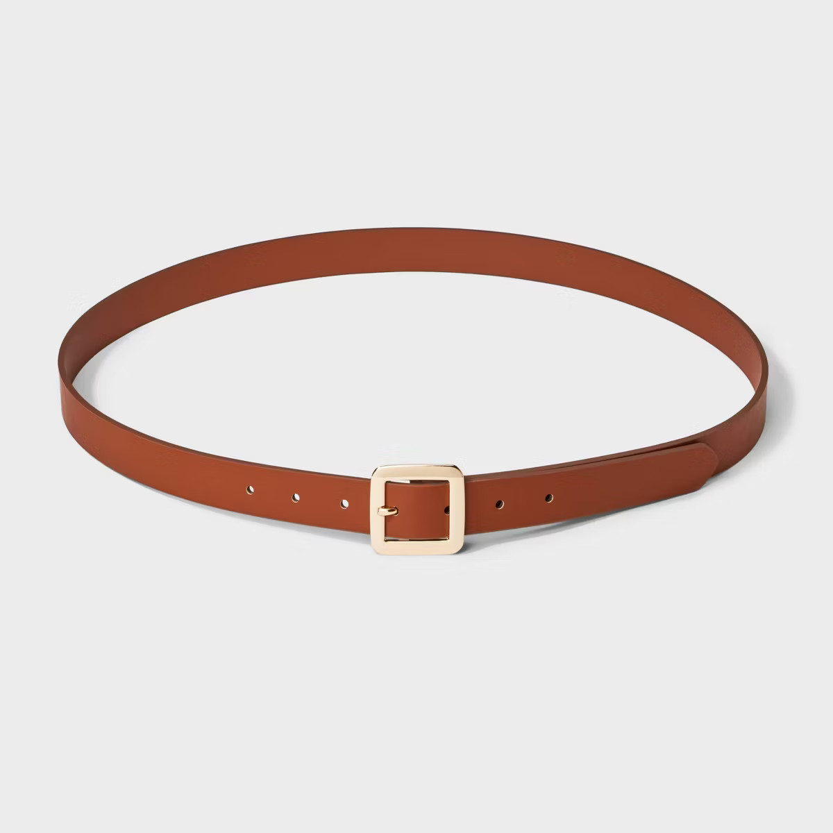 Women's Chunky Center Bar Buckle Belt - A New Day™ Brown | Target