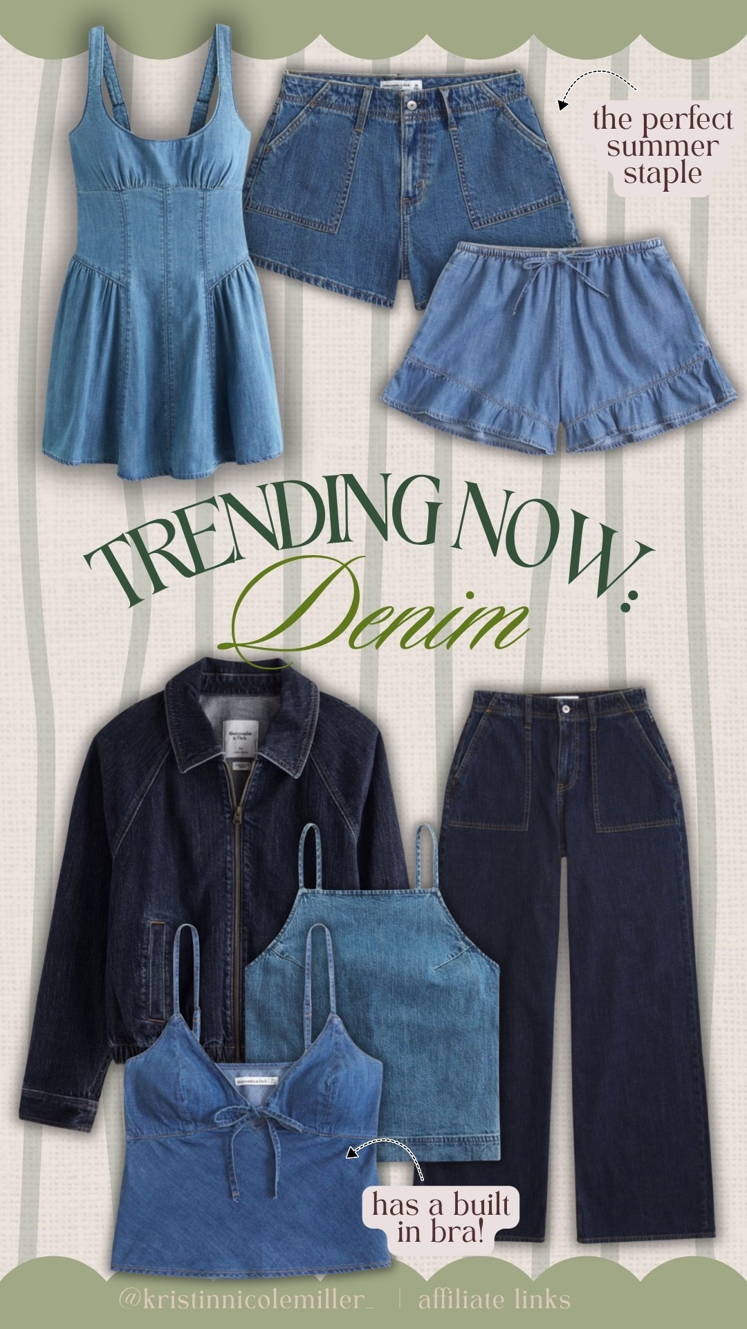 Trending now— denim for spring and summer! 

Abercrombie and fitch, denim, blue, linen blend, mom favorites, staples, summer, seasonal spring 

#LTKootd #LTKmomlife #LTKSeasonal