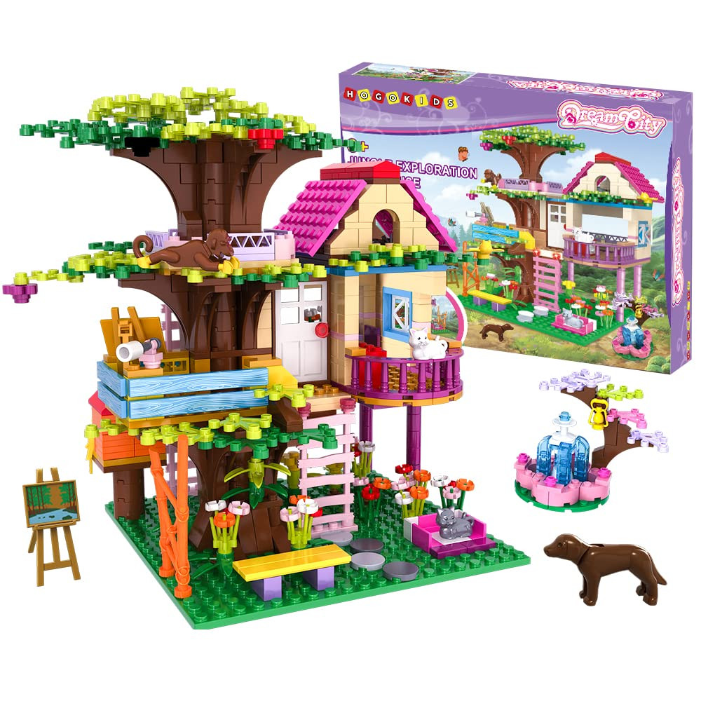 HOGOKIDS Tree House STEM Building Toy - Creative Construction Set 613PCS Forest House Building Br... | Amazon (US)