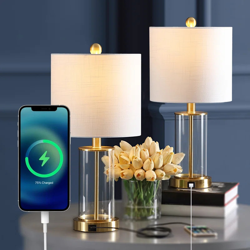 Serkan   USB Table Lamp (Set of 2) | Wayfair North America