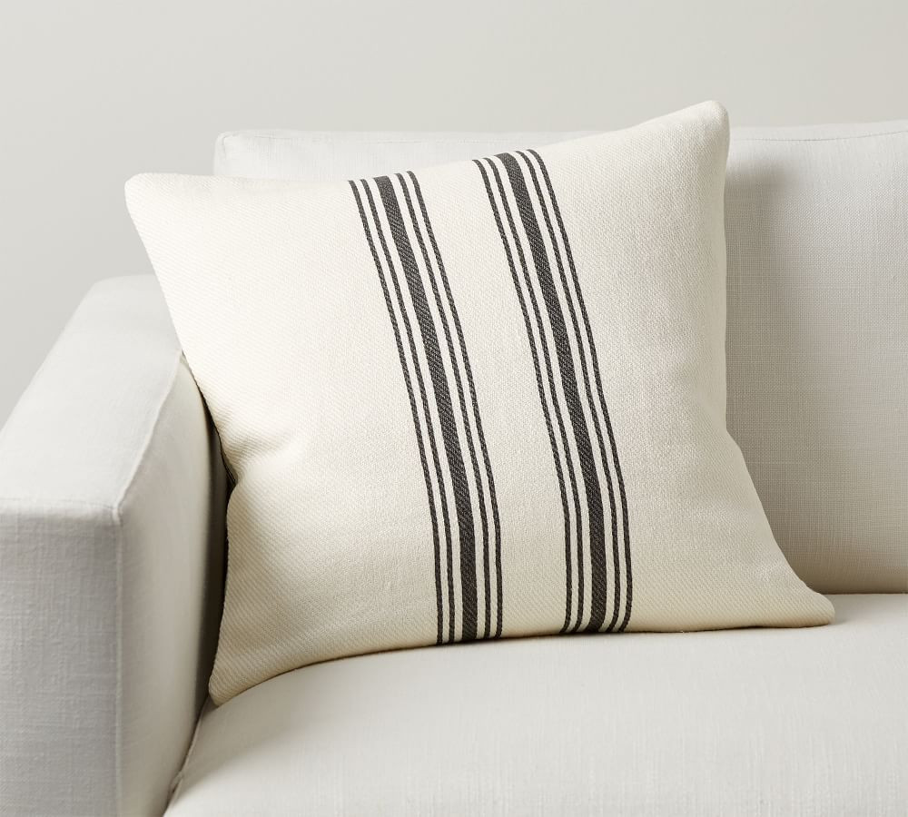 Culver Grainsack Striped Reversible Pillow Covers | Pottery Barn (US)
