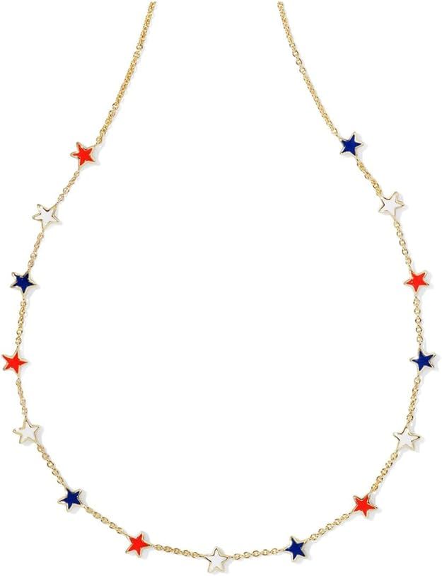 Kendra Scott Womens Sierra Star Strand Necklace Gold/Red/White/Blue/Mix One Size | Amazon (US)
