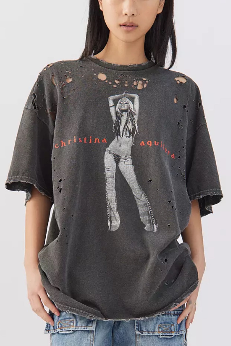 Infamous Christina Aguilera Graphic Tee from Urban Outfitters - perfect for fall under a faux leather jacket or trench! 

#LTKcurves #LTKstyletip