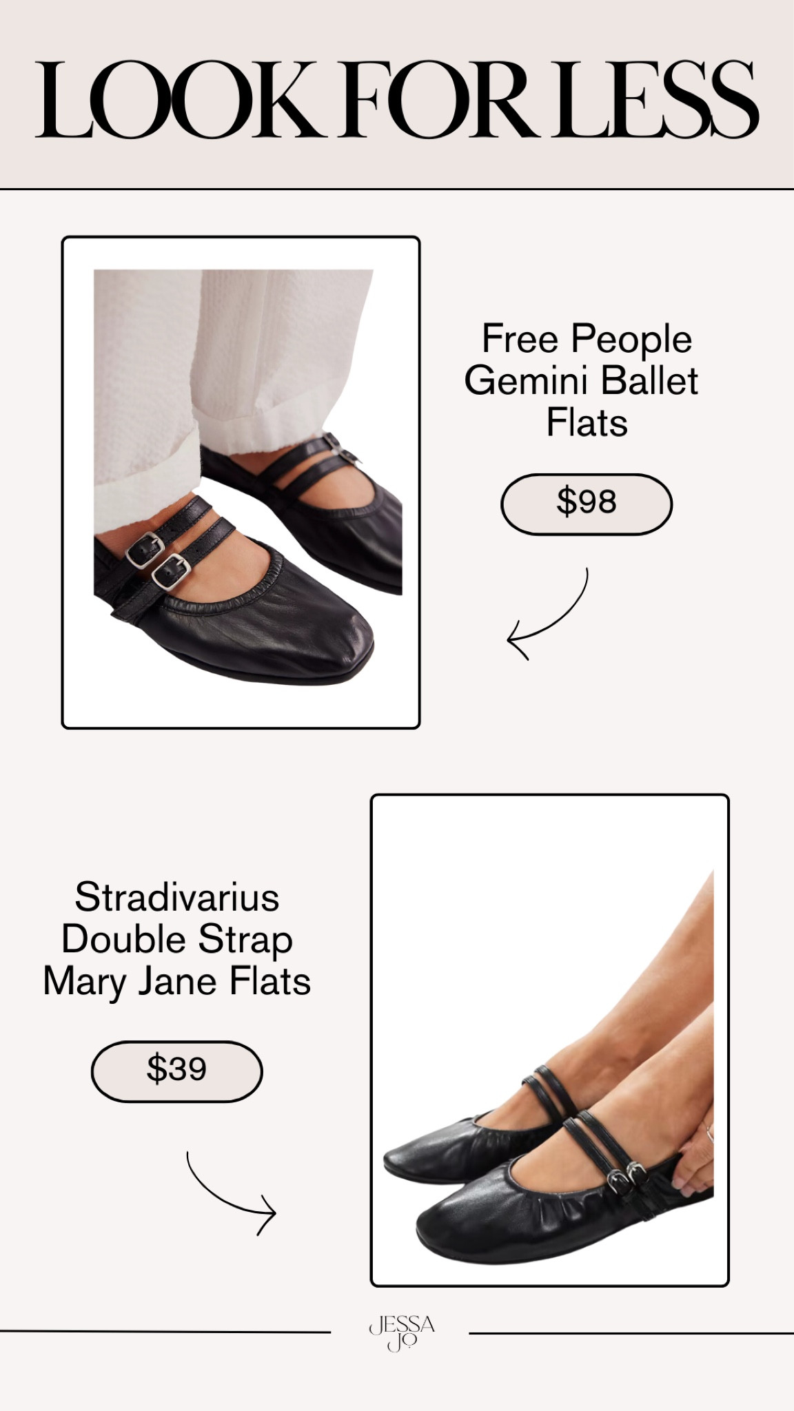 Look for Less | Lookalikes | Free People Ballet Flats | Save vs Splurge 

#LTKStyleTip #LTKFindsUnder50 #LTKSaleAlert