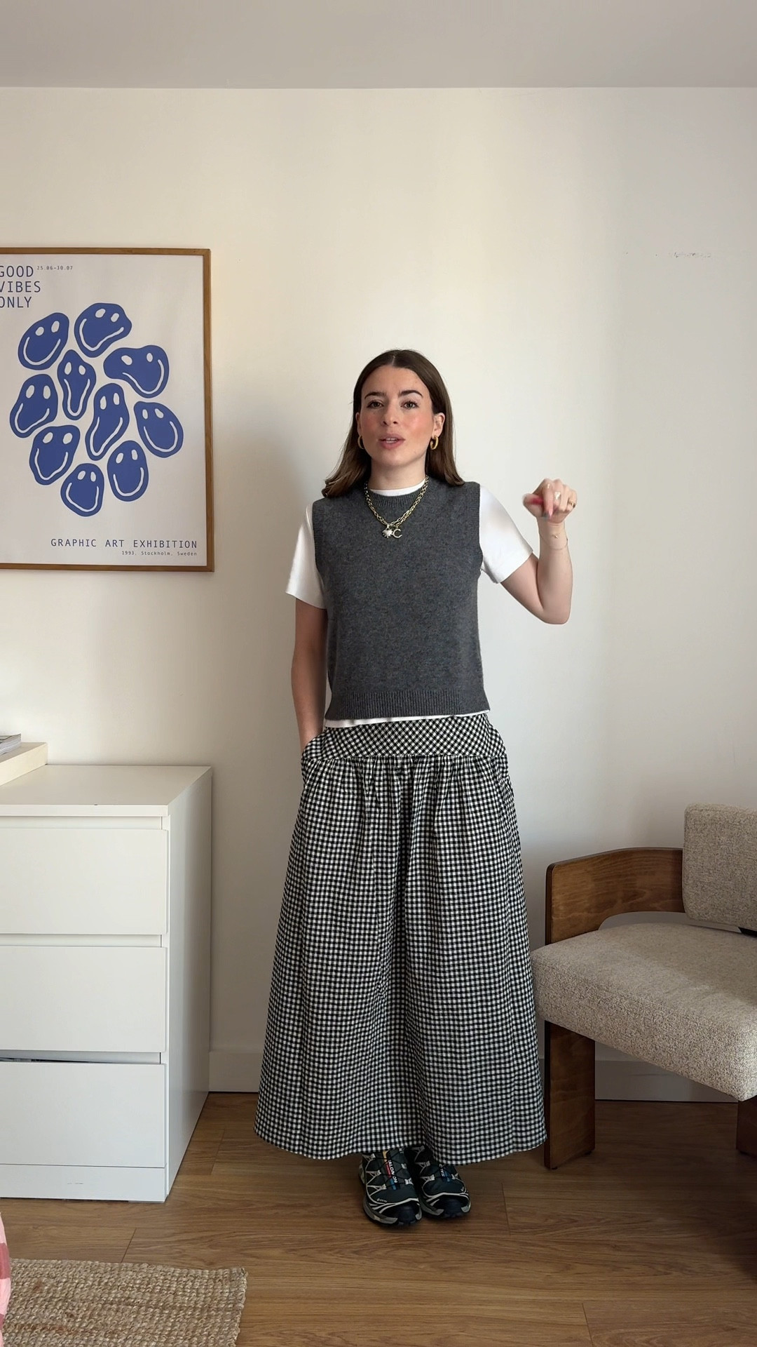 Uniqlo skirt, gingham skirt, summer skirt, summer style, summer outfit, spring outfit, casual style, gingham maxi skirt, salmon xt6 



#LTKstyletip #LTKuk