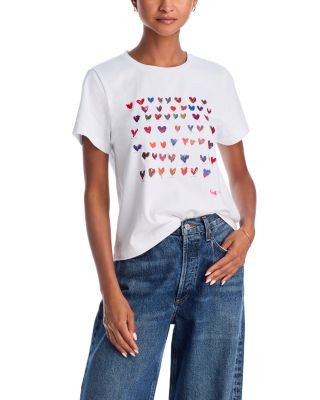 AQUA AQUA Printed Artwork Tee - Exclusive   | Bloomingdale's Women | Bloomingdale's (US)