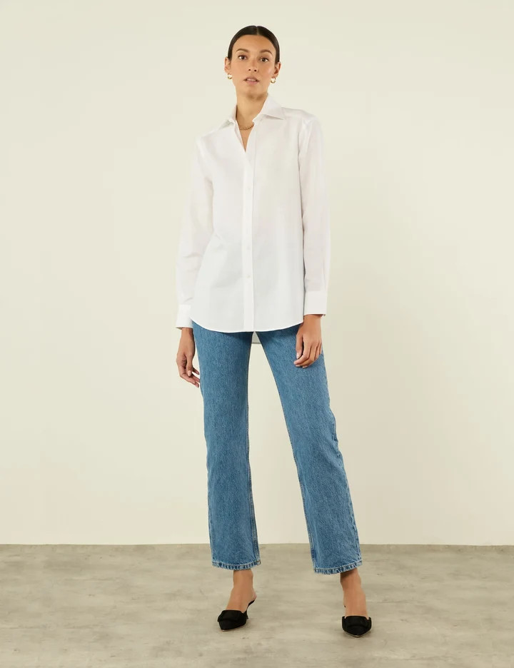 The Boyfriend: Weave, White | With Nothing Underneath