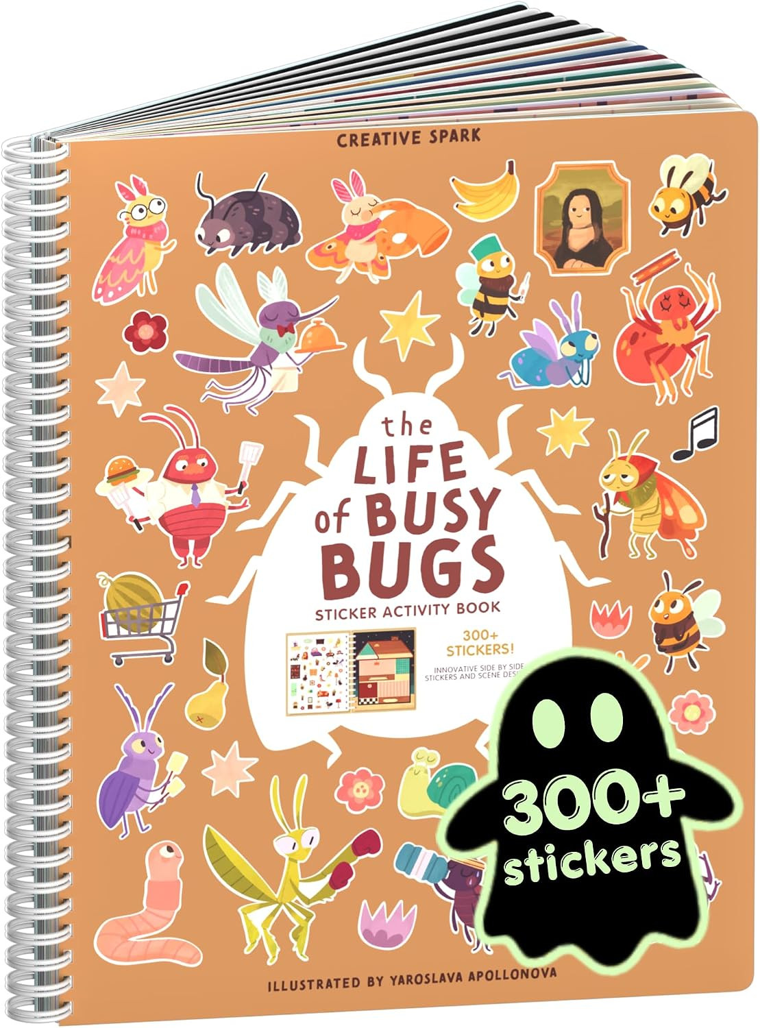Cupkin The Life of Busy Bugs Coloring & Sticker Book | 300+ Stickers | Amazon (US)