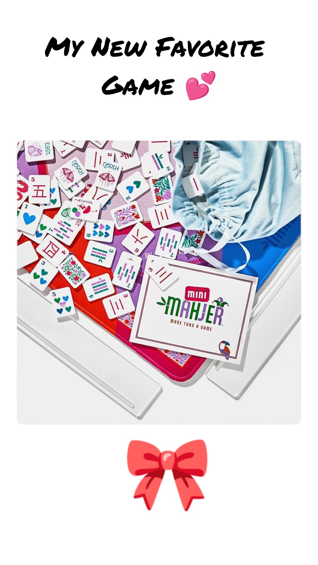 Fun, cute, and perfect for any get-together 🤍
I’m obsessed with this Mini Mahjer – Rackin’ Rosie Edition — the prettiest game that brings everyone together 🎀✨

Perfect for girls’ nights, family time, or hosting at home 🫶
Trust me, you need this in your life! 🎉
#ad

#LTKHome #LTKootd #LTKSeasonal