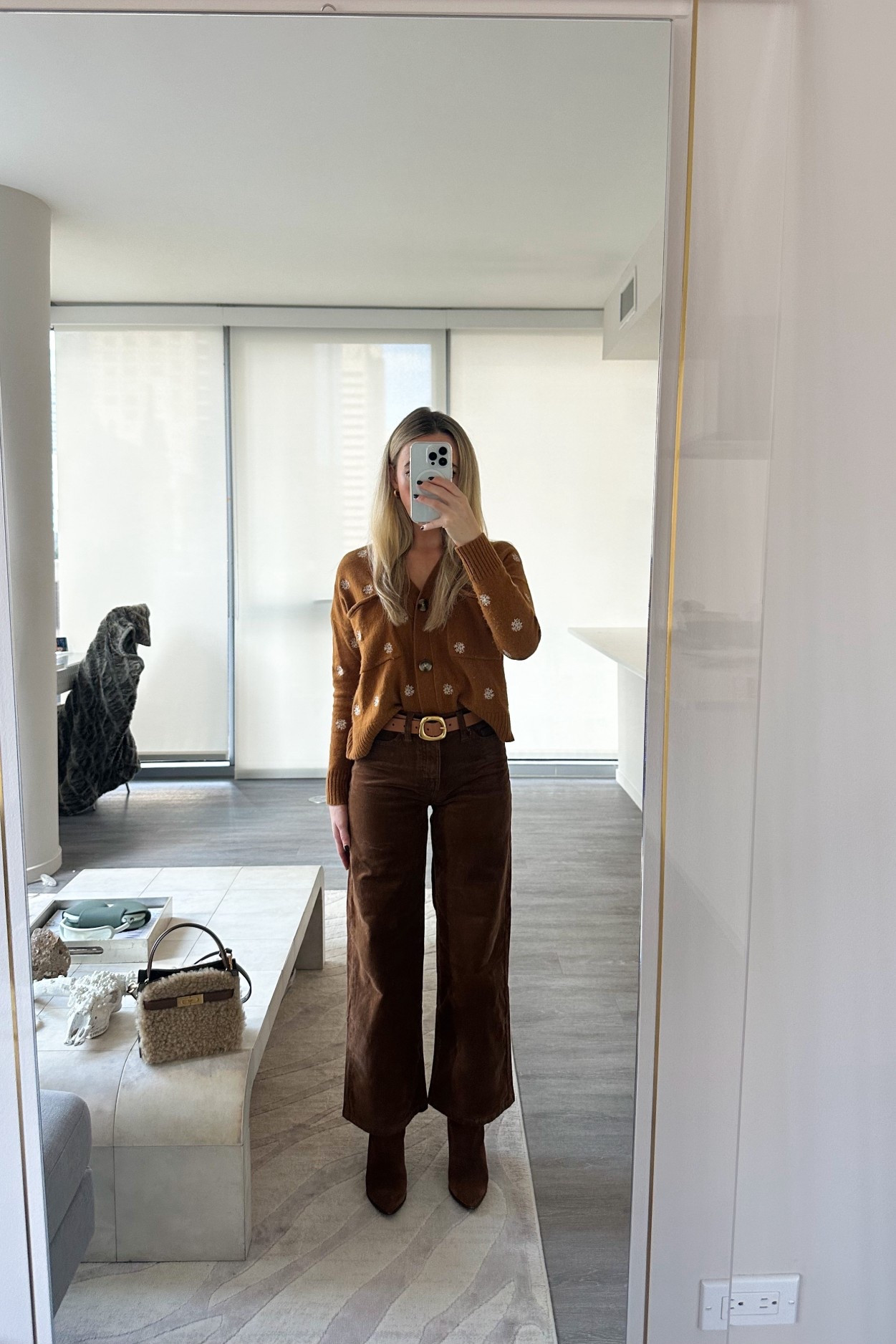 Thanksgiving Outfit: Friendsgiving Outfit  styled with corduroy pants and layered brown tones for a trendy yet cozy fall look.
• these pants are available in petite lengthh

#LTKPetite #LTKootd #LTKStyleTip