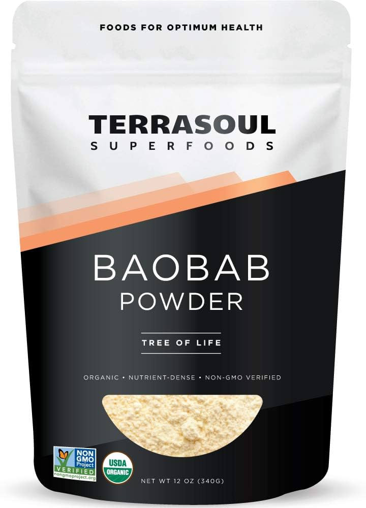 Terrasoul Superfoods Organic Baobab Fruit Powder, 12 Ounces | Amazon (US)