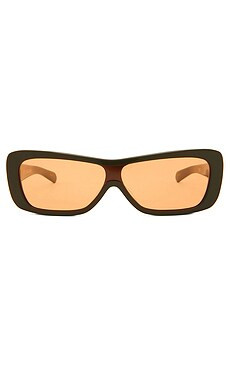 Flatlist x Veneda Carter Disco Sunglasses in Army Green & Solid Orange from Revolve.com | Revolve Clothing (Global)