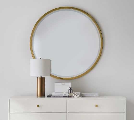 Layne 36" Round Wall Mirror | Pottery Barn (US)