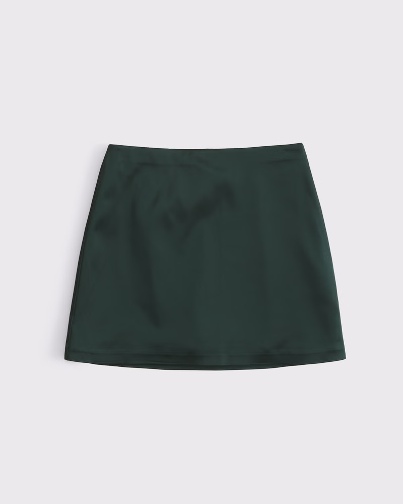 Women's Satin Sculpt Mini Skort | Women's Bottoms | Abercrombie.com | Abercrombie & Fitch (US)