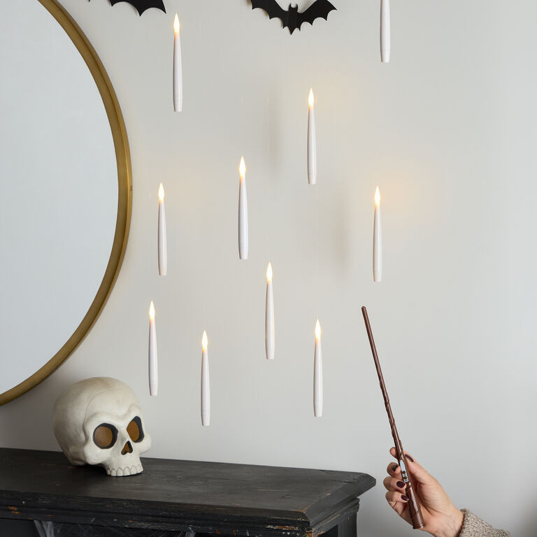 Flameless LED Floating Taper Candles with Magic Wand 10 Pack | World Market
