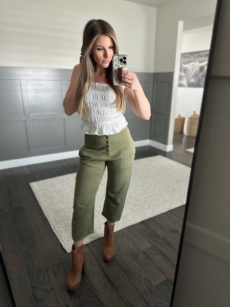 A spring outfit that I’m loving — these pants are a must have & they are so fun to style! I also just ordered Ecru & Spearmint. 

Top size S
Pants size 26
Shoes TTS size 10

#travelouttfit #vacationoutfit #freepeople #springoutfit #cuteoutfit #over40 

#LTKstyletip #LTKSeasonal #LTKFestival