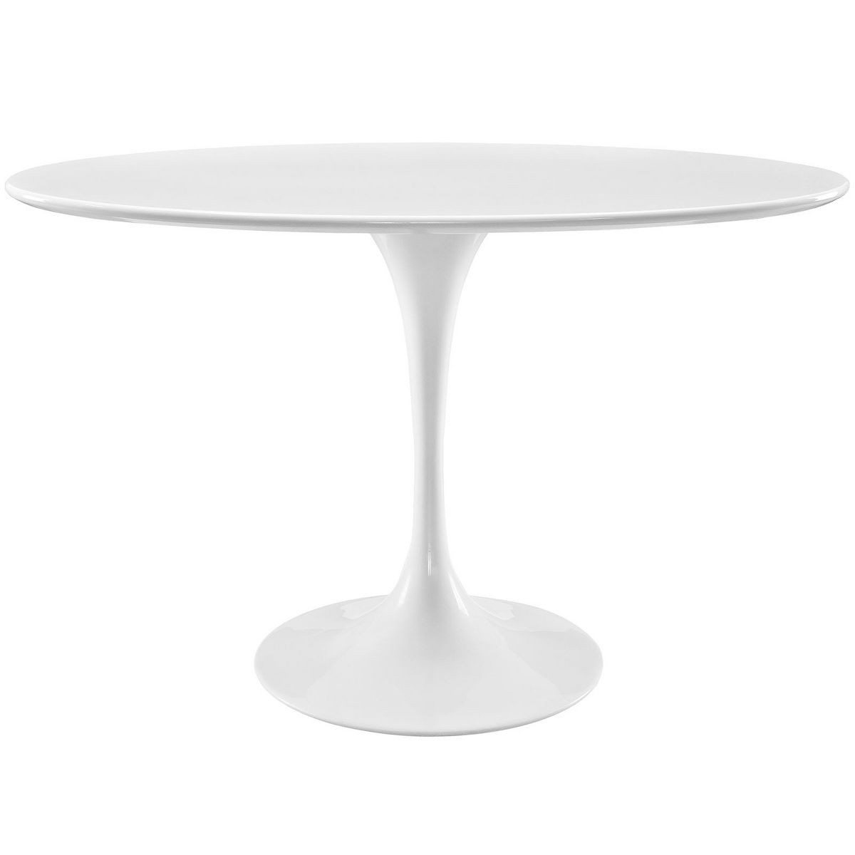 48" Lippa Oval Wood Top Dining Table White - Modway | Target