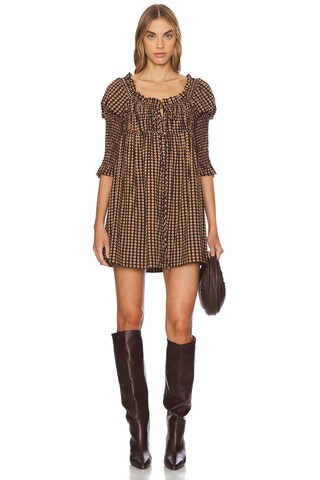 Free People Star Dip Mini Dress in Black Combo from Revolve.com | Revolve Clothing (Global)