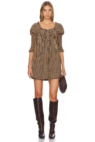 Free People Star Dip Mini Dress in Black Combo from Revolve.com | Revolve Clothing (Global)