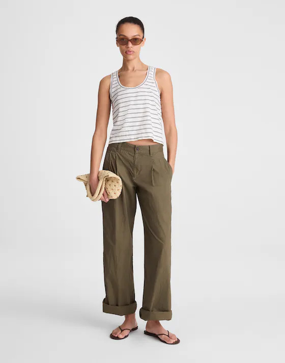 The Easy Crop Scoopneck Tank in Soft Slub | Madewell