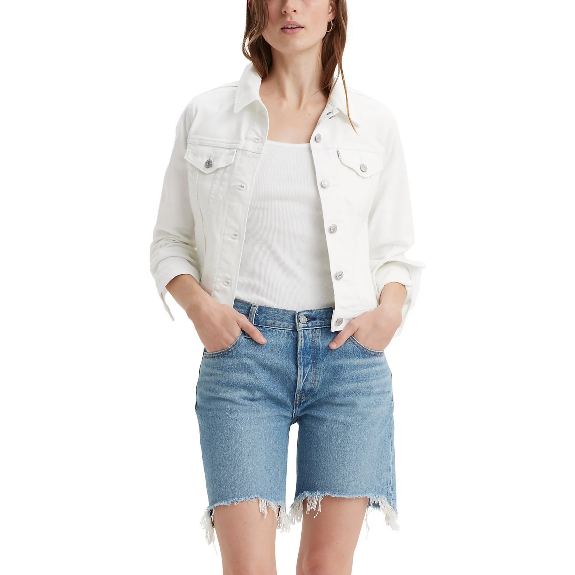 Women's Levi's® White Original Trucker Jean Jacket | Kohl's