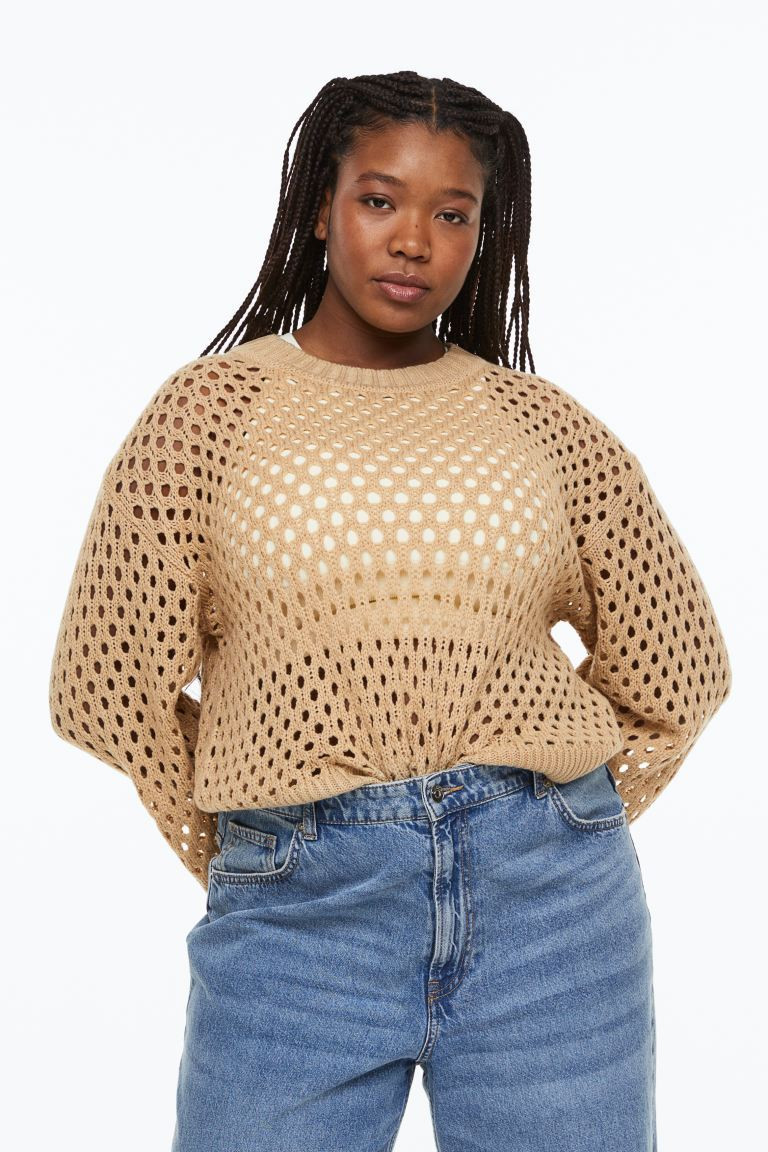 H&M+ Hole-knit Sweater | H&M (US + CA)