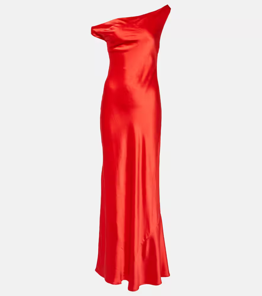 Staud Ashanti one-shoulder satin gown | Mytheresa (US/CA)