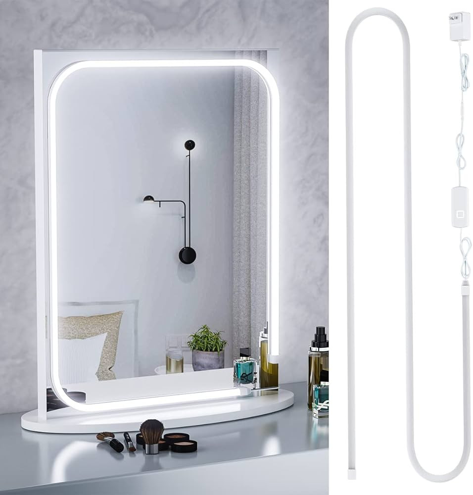 MY BEAUTY LIGHT LED Vanity Lights Strip for Mirror, 6000K Bright Daylight White Vanity Mirror Lig... | Amazon (US)
