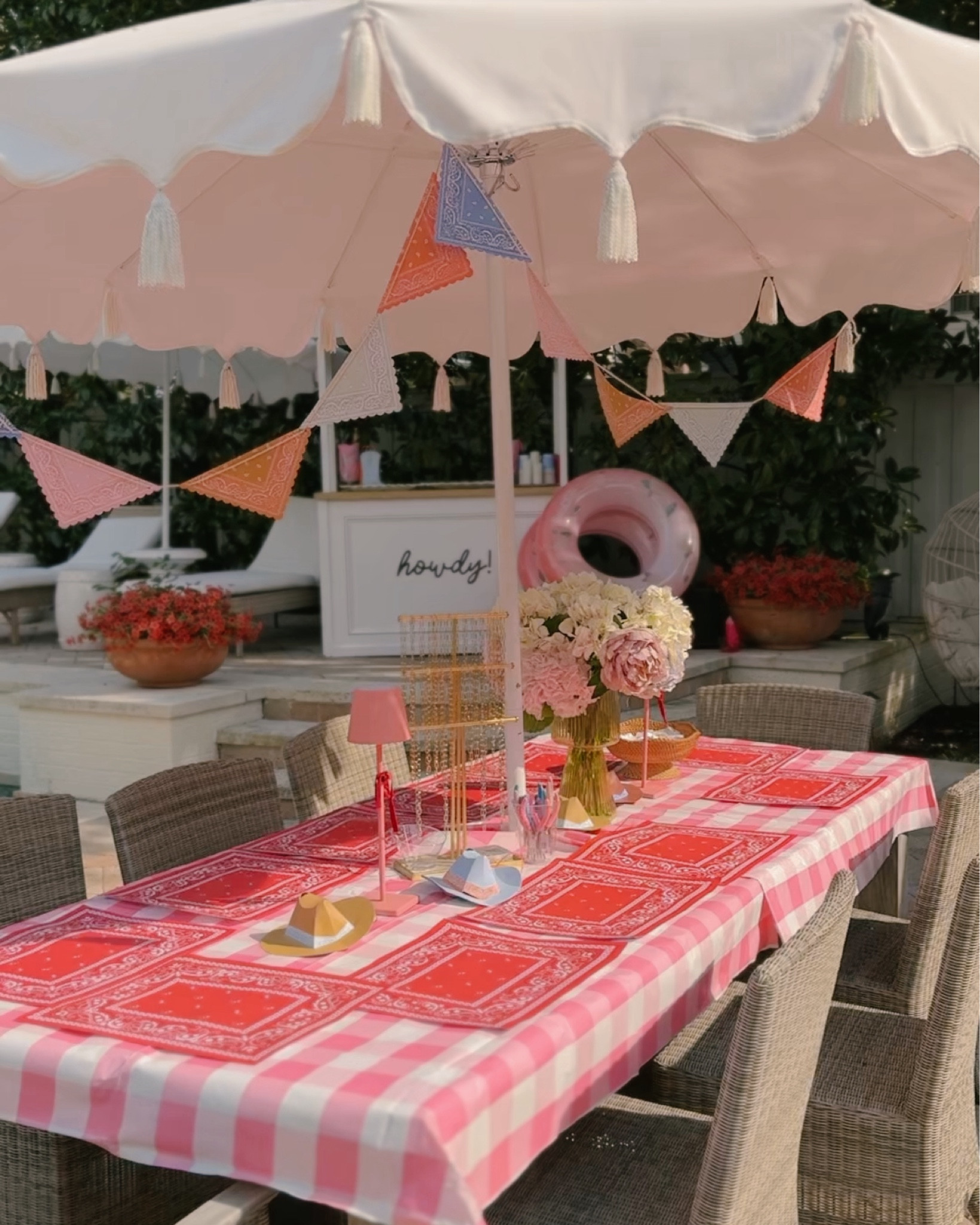 Saddle up, partner 😉 this party was all about the magic in the details. 🤠✨Come see us get ready! 

Bandana placemats at every seat, boot-shaped cups ready for sweet tea sippin’, stacks of pizza + snacks and the sweetest stations…. charm necklaces, custom pouches, and bandana keychains. 🌵🐂

Because sometimes the best memories aren’t just in the big moments… they’re in the little touches that make everyone smile. 💛

#CowgirlParty #YeehawVibes #BootScootinFun #PartyDetailsMatter #CreatingMagic #MamaMadeMoments