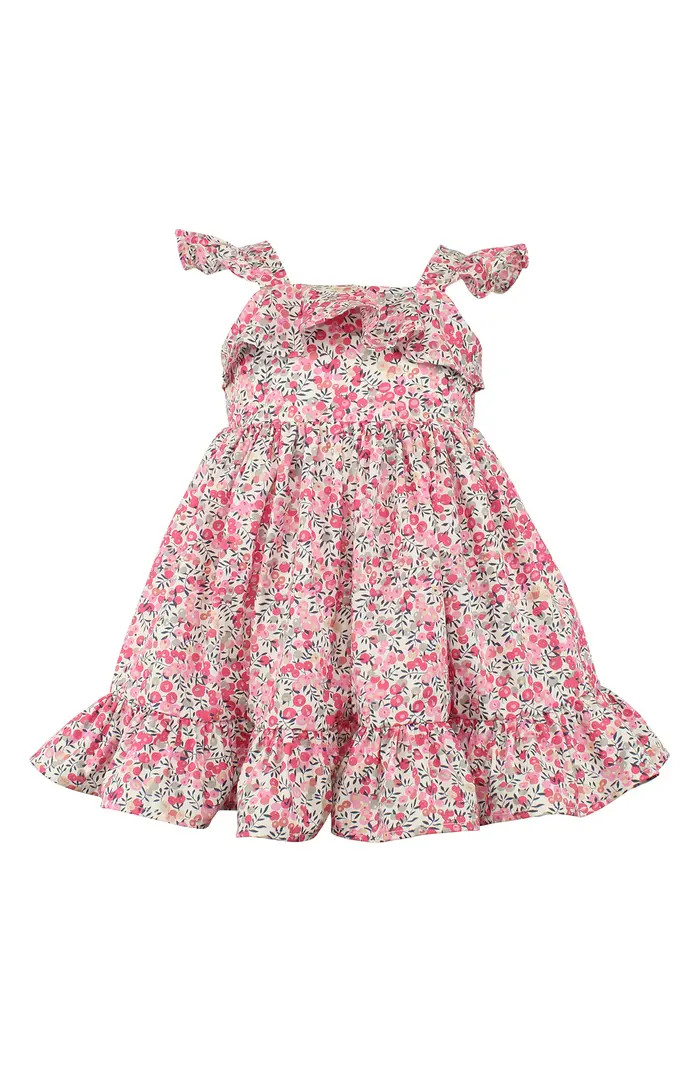 POPATU Floral Ruffle Trim Cotton Dress | Nordstromrack | Nordstrom Rack