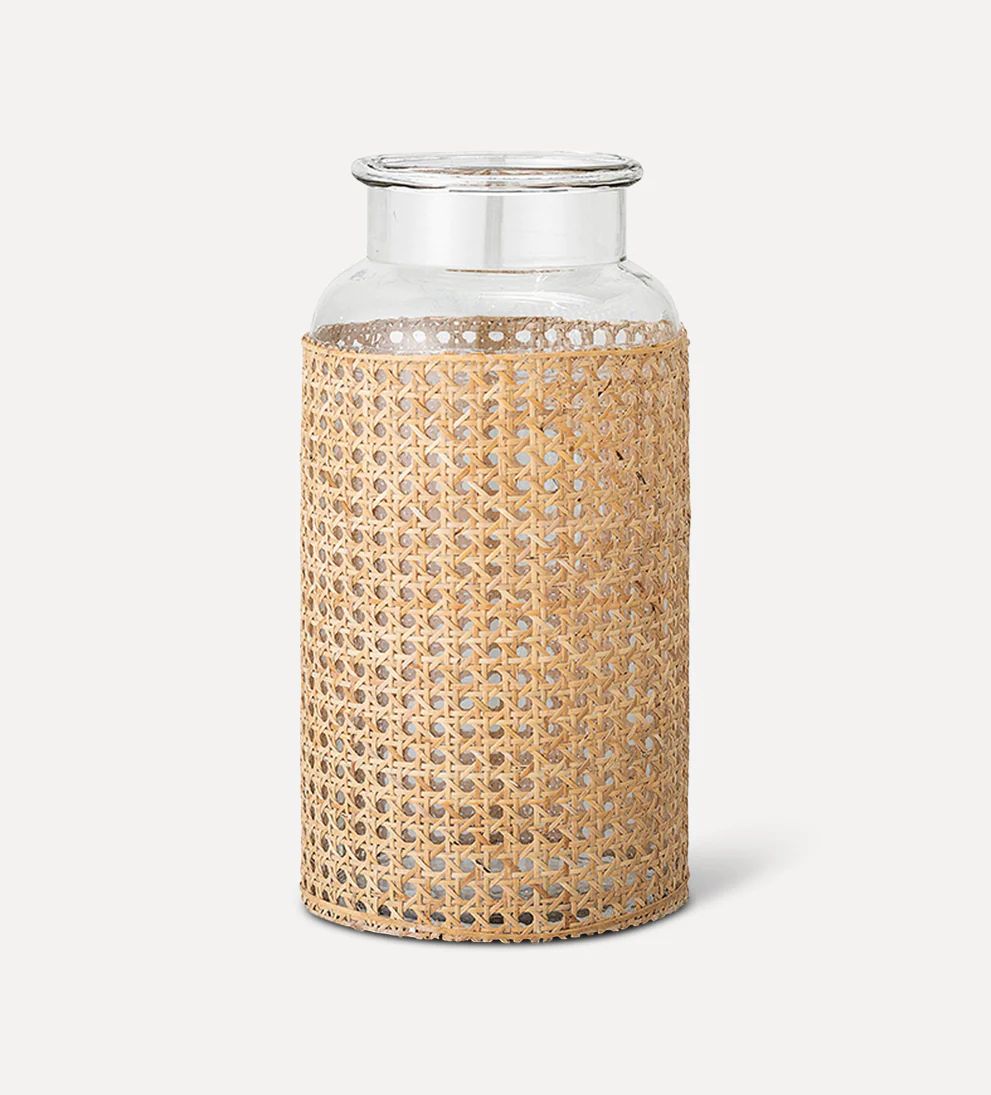 Beachcomber Cane Wrapped Vase | Lindye Galloway Shop