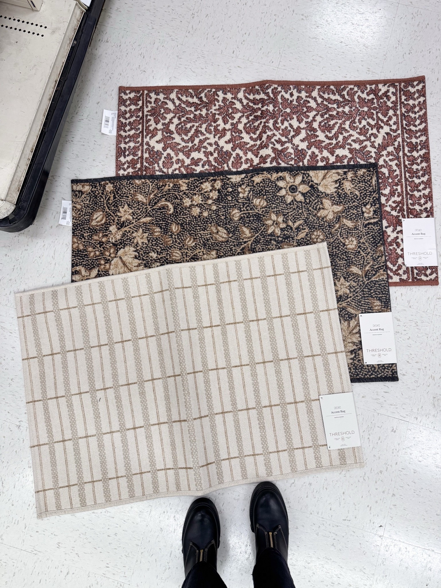 These patterns are perfect! Just picked one up for my front door. Only $13! 

target home finds, front door mat, new arrivals at target