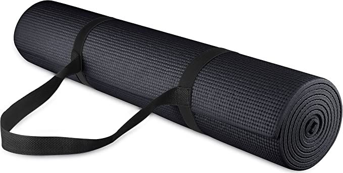 BalanceFrom GoYoga All-Purpose 1/4-Inch High Density Anti-Tear Exercise Yoga Mat with Carrying St... | Amazon (US)