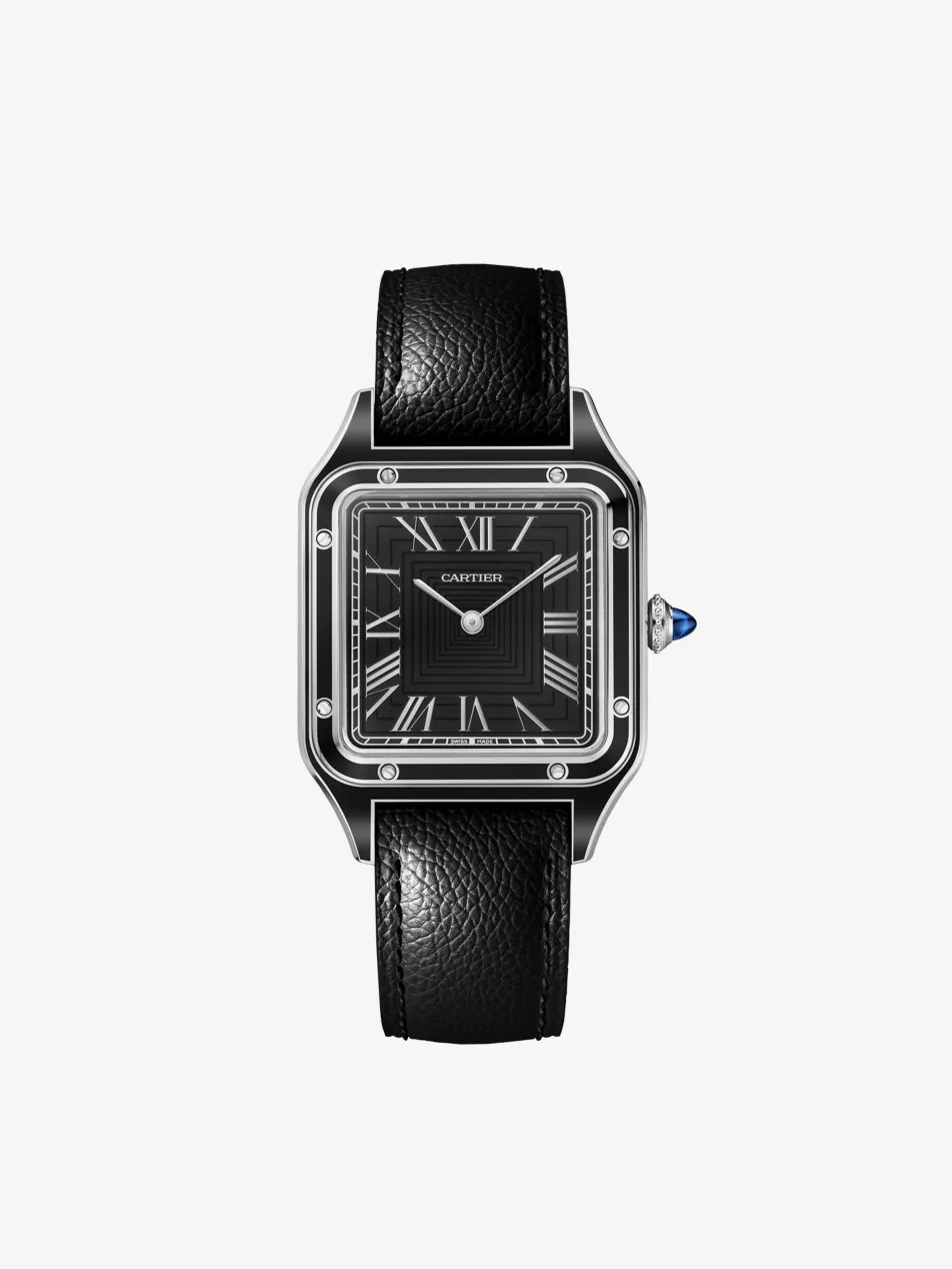 CRWSSA0068 Santos-Dumont stainless-steel large mechanical watch | Selfridges